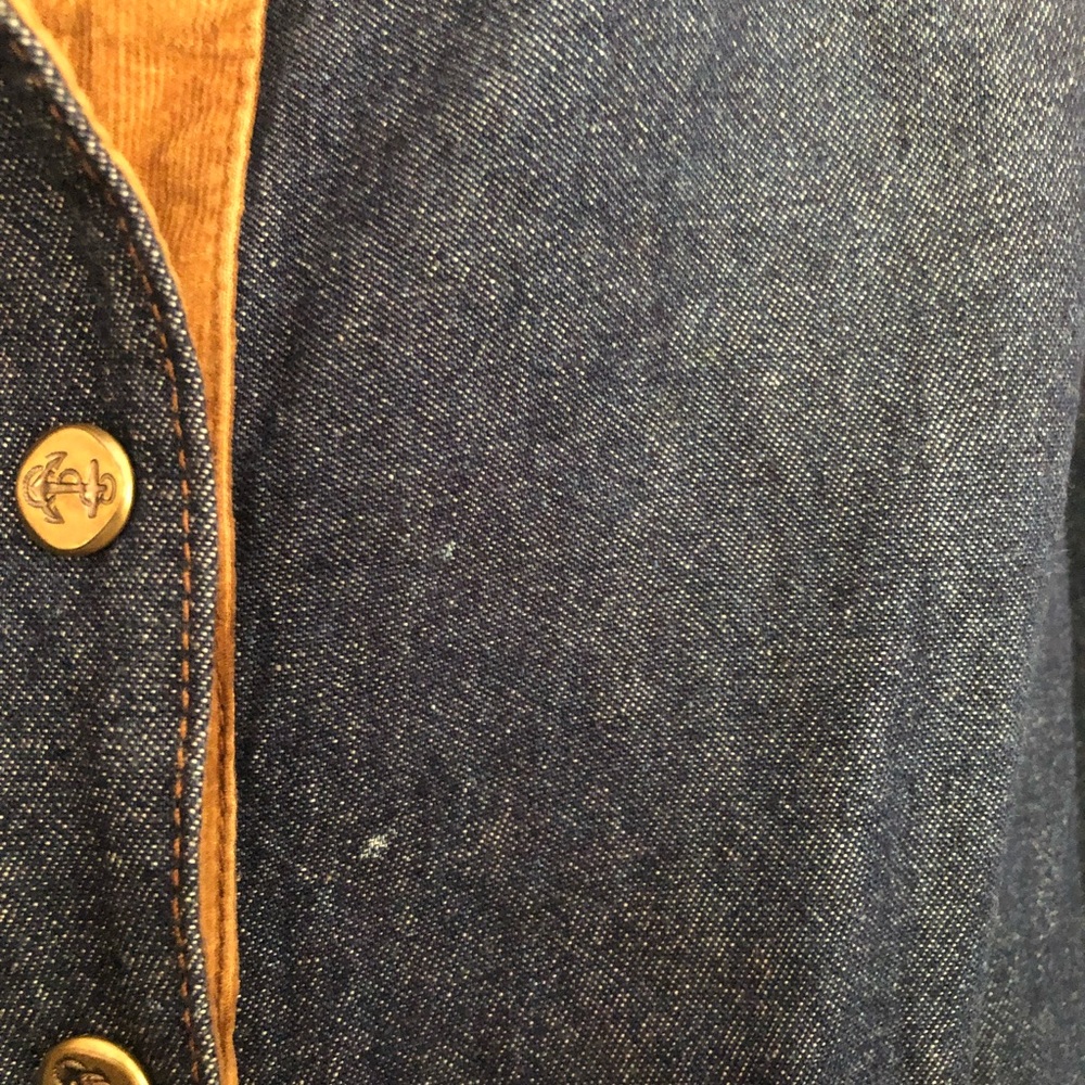 JG Hook, Corduroy Camel Collared Jean Dress, M/L - Picture 9 of 10